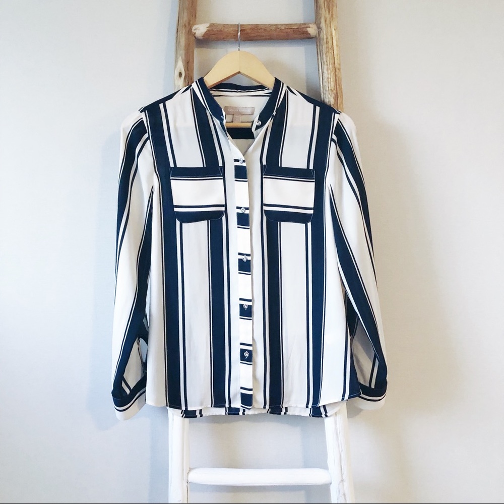 Banana Republic Button Front Blouse